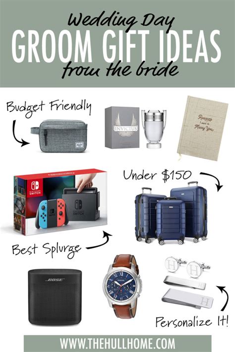 gift ideas for groom on wedding day